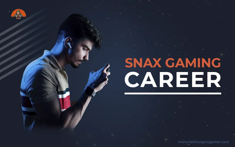 snax gaming playing a mobile game